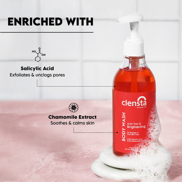 Anti-Tan & Brightening Body Wash With 0.5% Salicylic Acid & 0.2% Chamomile Extract