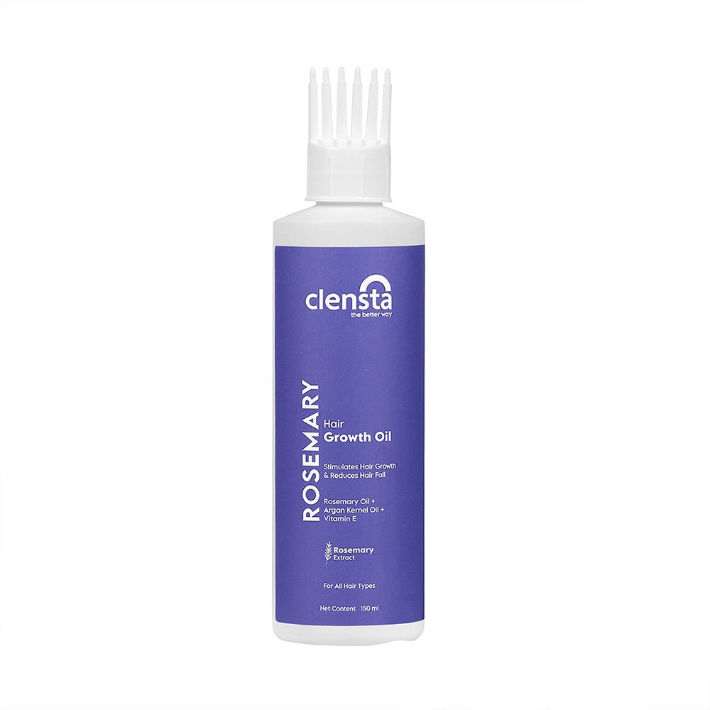 Rosemary Hair Growth Oil With Vitamin E, Argan Kernel Oil & Rosemary Extract For Strong & Healthy Hair