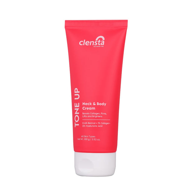Tone Up Neck & Body Cream Enriched With 0.4% Retinol + 1% Collagen + 2% Hyaluronic Acid