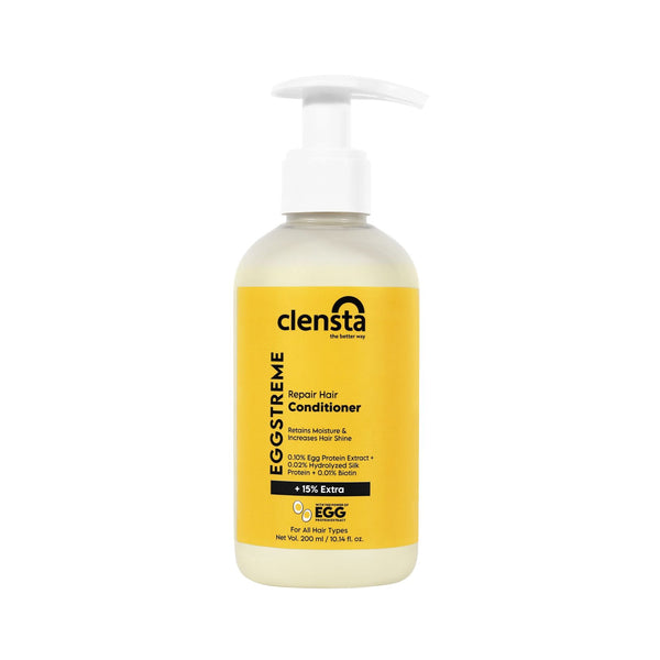 Eggstreme Repair Hair Conditioner With 0.10% Egg Protein Extract, 0.02% Hydrolyzed Silk Protein, 0.01% Biotin 200ml
