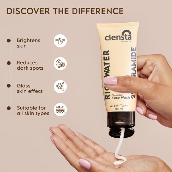 Rice Water Face Wash with 2% Ceramide