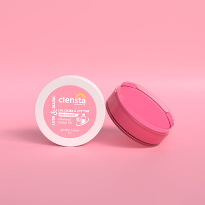 Lush & Blush Lip, Cheek & Eye Tint Pink Forever 03 With Vitamin E & Castor Oil