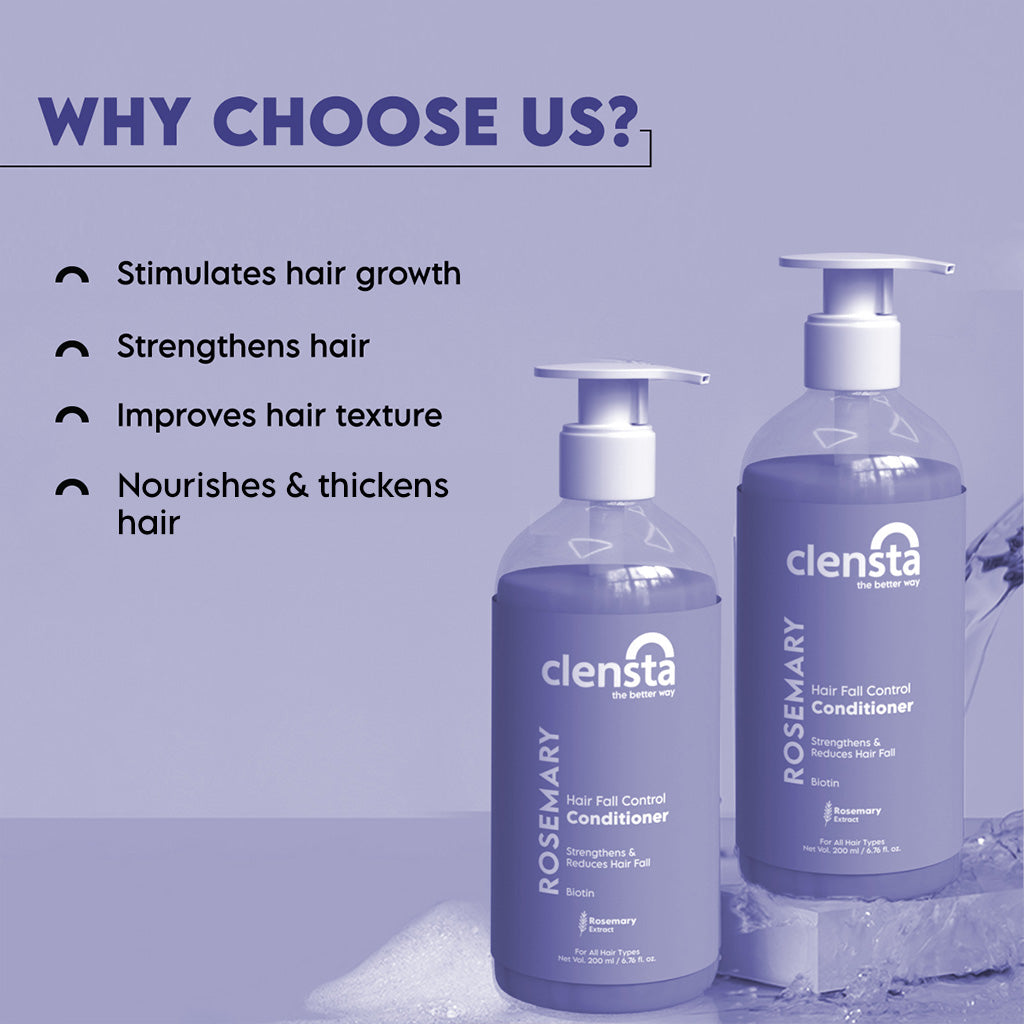 Rosemary Hair Fall Control Conditioner With Rosemary Extract & Biotin for Stronger Hair & Reduced Hair Fall