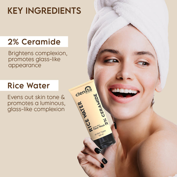 Rice Water Face Wash with 2% Ceramide