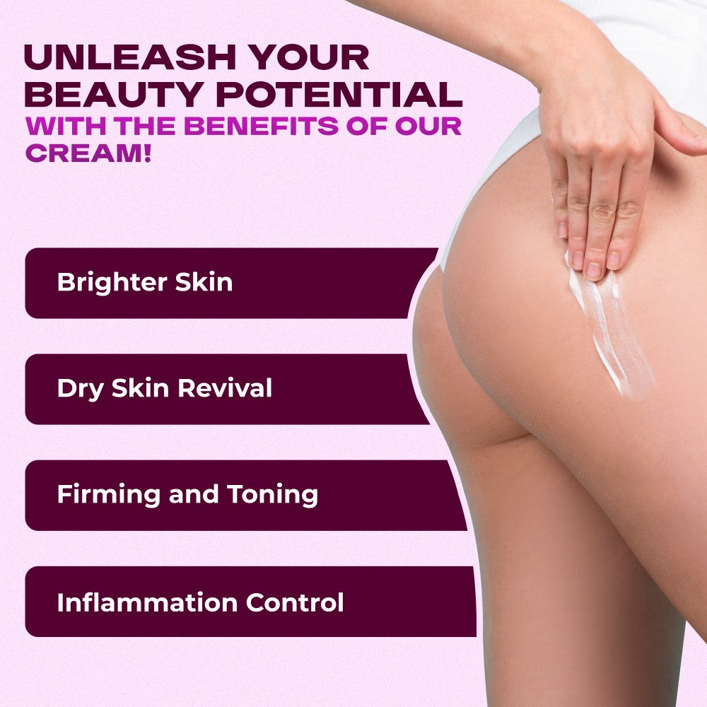D' Good Side Back And Bum Cream With Guarana Extract, 1% Kojic Acid & 3% Niacinamide For That Beautiful Glow