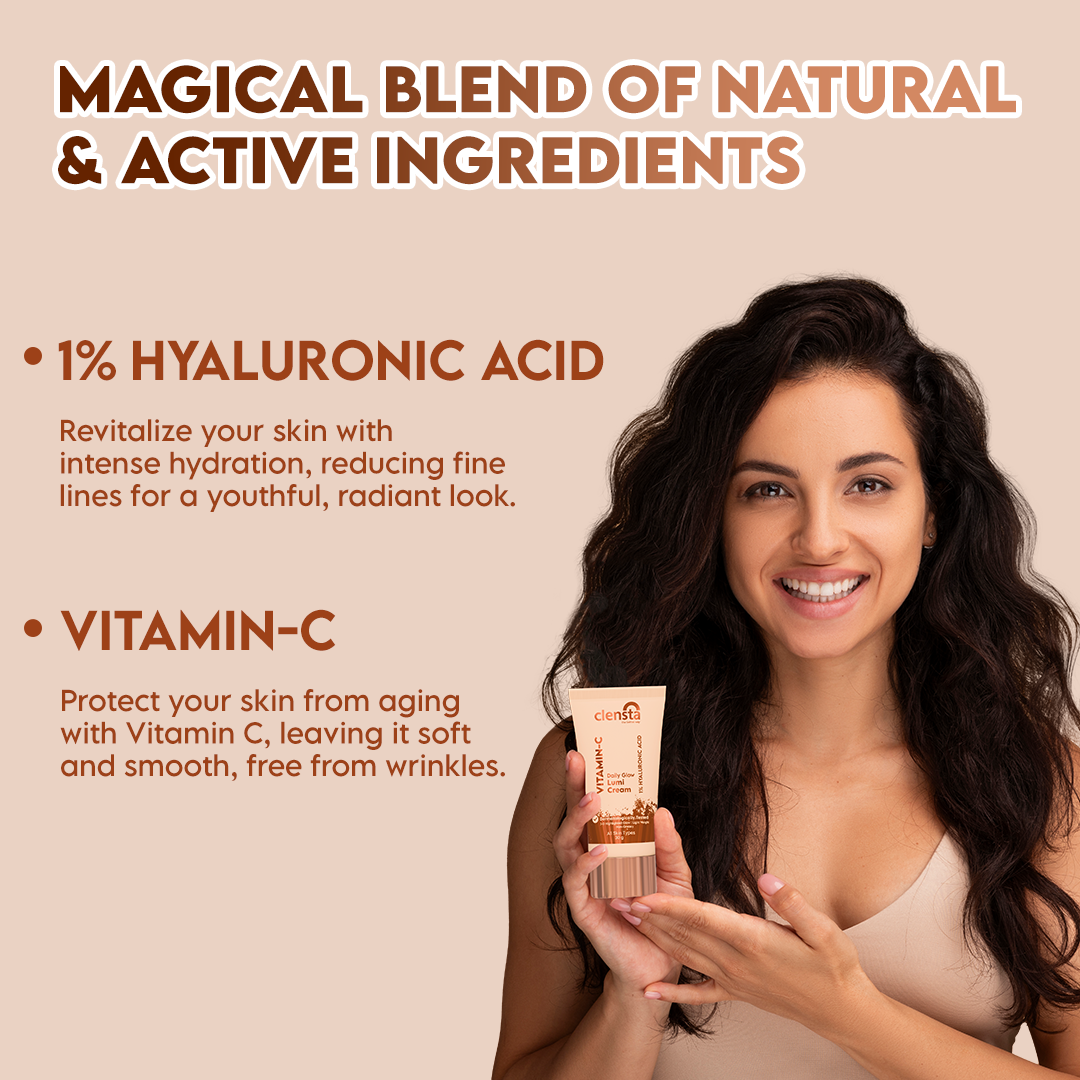 Vitamin C Daily Glow Lumi Cream | 1% Hyaluronic Acid