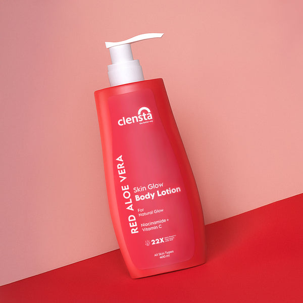 Red Aloe Vera Skin Glow Body Lotion With 2% Niacinamide & Vitamin C
