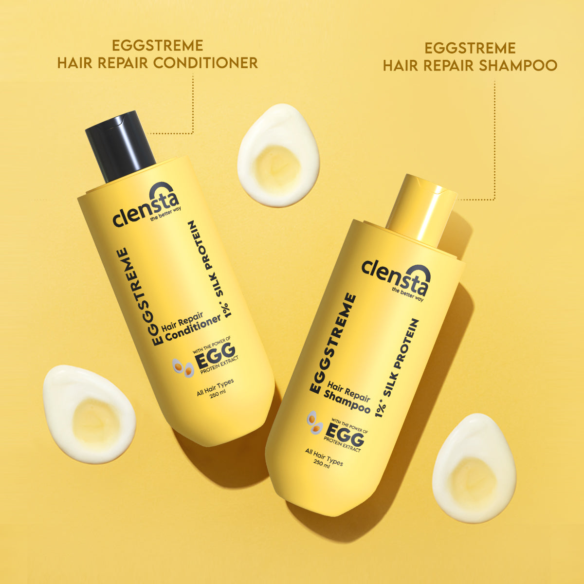 Eggstreme Hair Repair Conditioner With 1%* Silk Protein For Nourished Hair