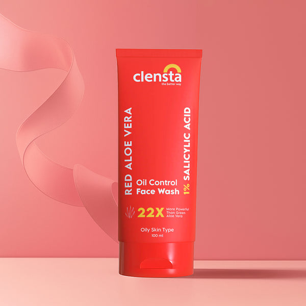 Red Aloe Vera Oil Control Face Wash With 1% Salicylic Acid