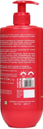 Clensta Red Aloe Vera Anti-Dandruff Shampoo With Zpto & Red Aloe Vera (650 ml)