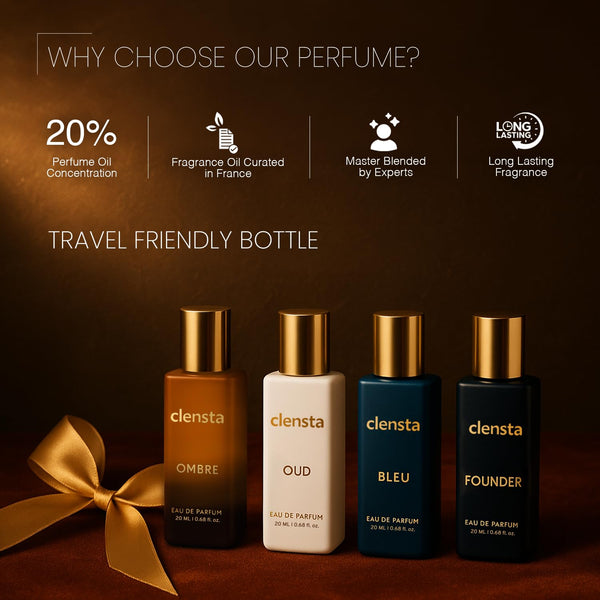 Clensta Luxury Eau De Parfum Mini (Pack of 4) Gift Set
