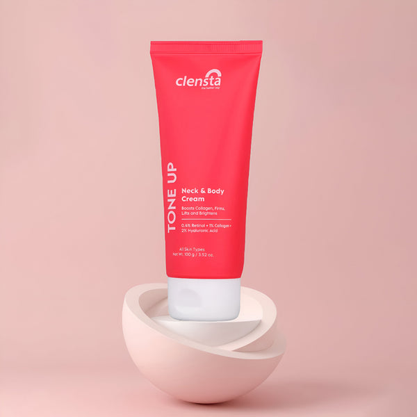 Tone Up Neck & Body Cream Enriched With 0.4% Retinol + 1% Collagen + 2% Hyaluronic Acid