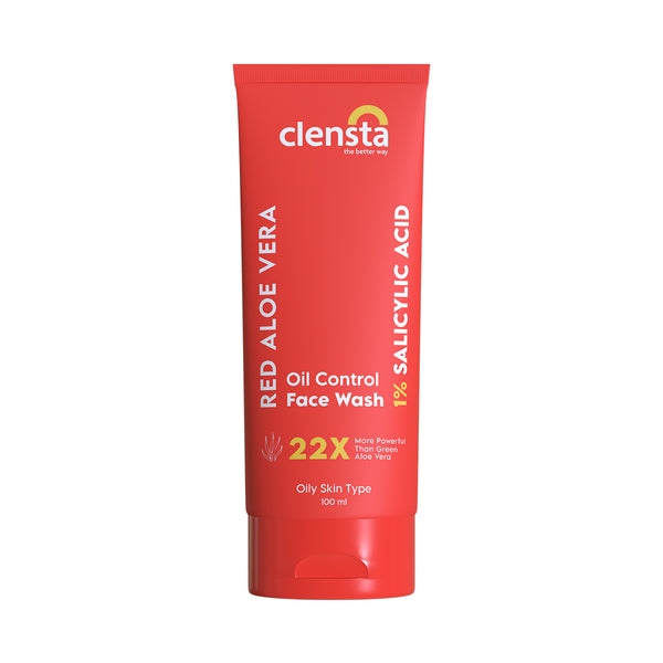 Red Aloe Vera Oil Control Face Wash With 1% Salicylic Acid