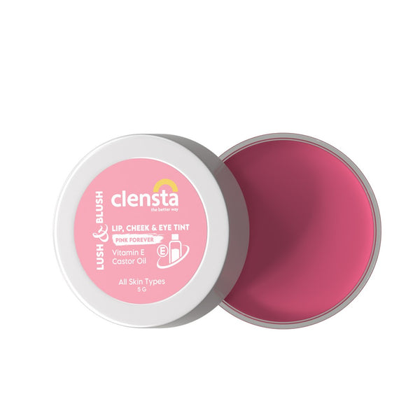 Lush & Blush Lip, Cheek & Eye Tint Pink Forever 03 With Vitamin E & Castor Oil
