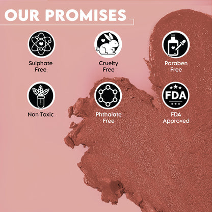Lush & Blush Lip, Cheek & Eye Tint Coral Crush 06 With Vitamin E & Castor Oil