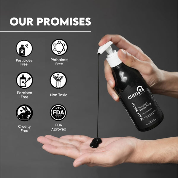 Purifying & Detoxifying Body Wash With 0.4% Activated Charcoal & 0.3% Chamomile Extract
