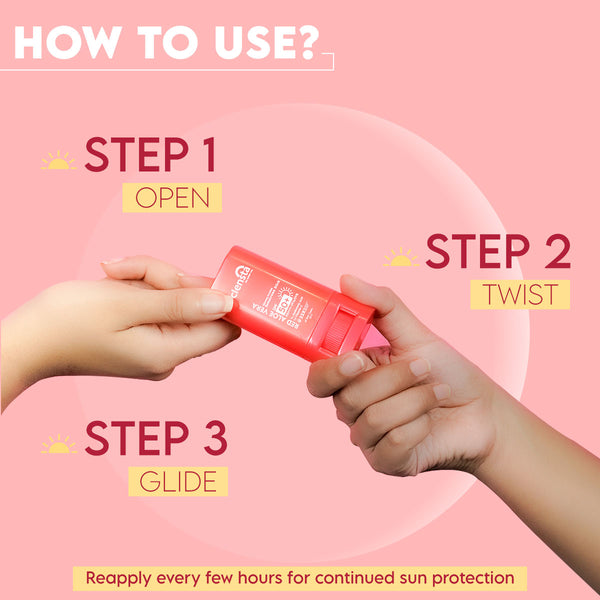 Red Aloe Vera Sun Stick With 1% Hyaluronic Acid & 1% Vitamin C