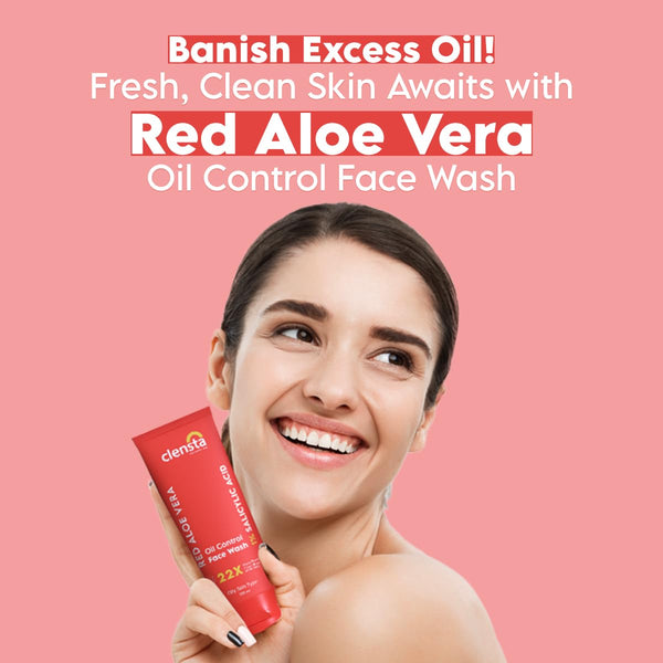 Red Aloe Vera Oil Control Face Wash With 1% Salicylic Acid
