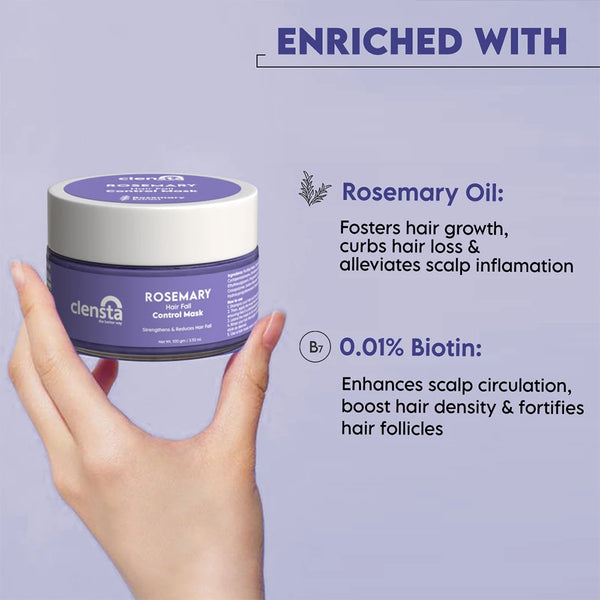 Rosemary Hair Fall Control Mask With Rosemary Oil & Biotin & Rosemary Extract