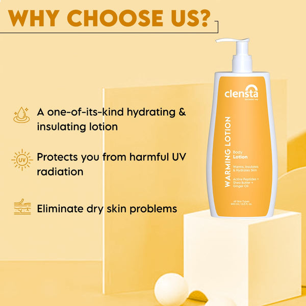 Warming Body Lotion With Ginger Oil, Shea Butter, and Peptides