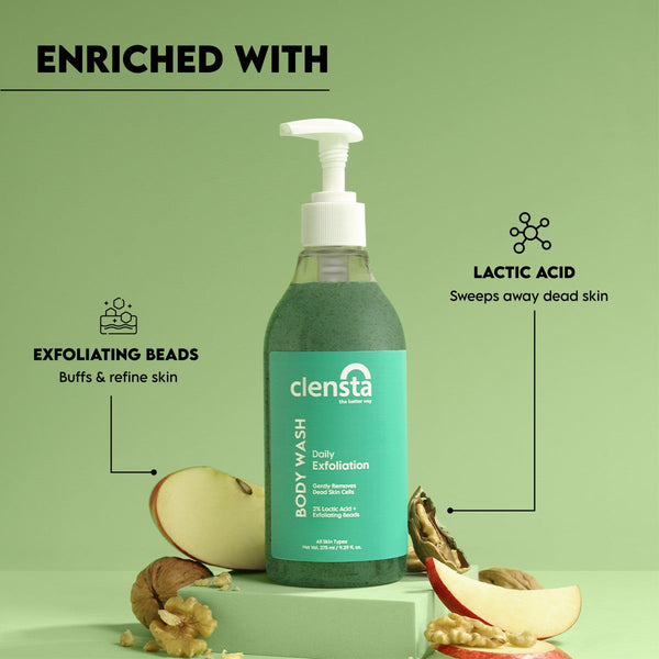 Daily Exfoliation Body Wash With 2% Lactic Acid & Exfoliating Beads