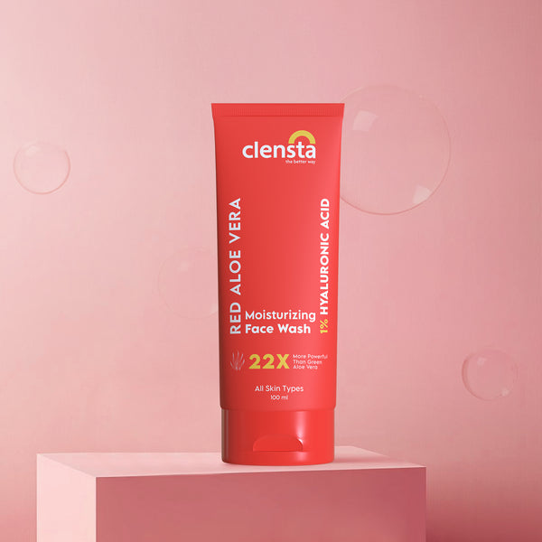 Clensta Red Aloe Vera Moisturizing Face Wash With 1% Hyaluronic Acid 2nd image