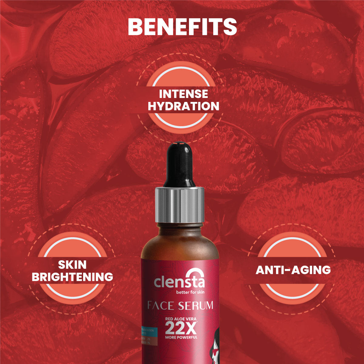 Clensta Face Serum With 2% Alpha Arbutin & 1% Hyaluronic Acid