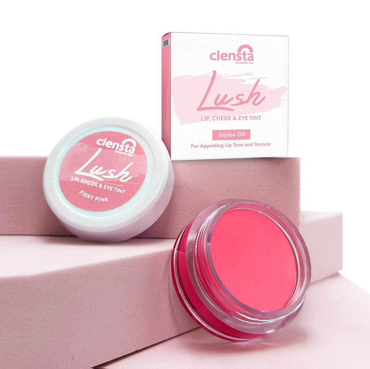 Lush Lip, Cheek & Eye Tint- Fiery Pink