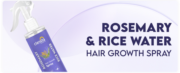 Clensta Rosemary Rice Water Hair Growth Spray (Pack of 2)