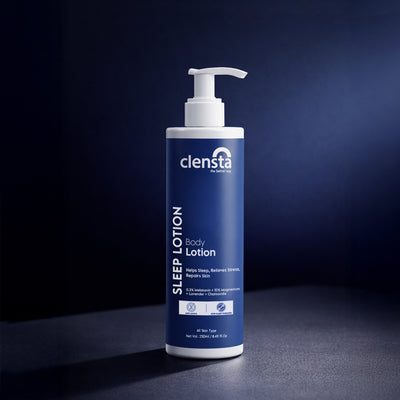 Clensta Sleep Body Lotion with Melatonin & Magnesium | For Deep, Restful Sleep