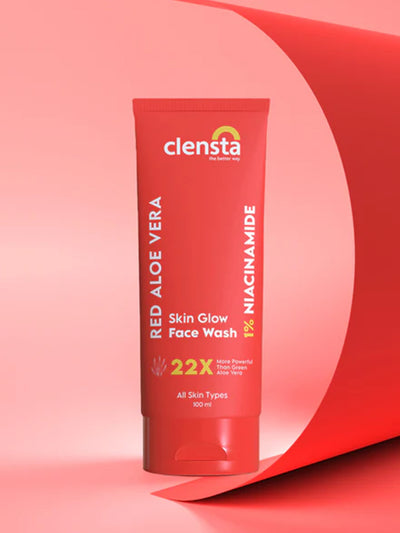 Red Aloe Vera Skin Glow Face Wash With 1% Niacinamide