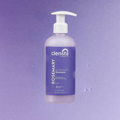 Clensta Rosemary Hair Fall Control Shampoo With Rosemary Extract & Biotin front image.