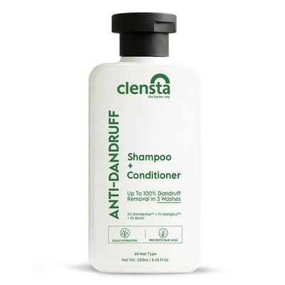 Clensta Anti-Dandruff Shampoo + Conditioner | Flake & Itch Control Hair Care