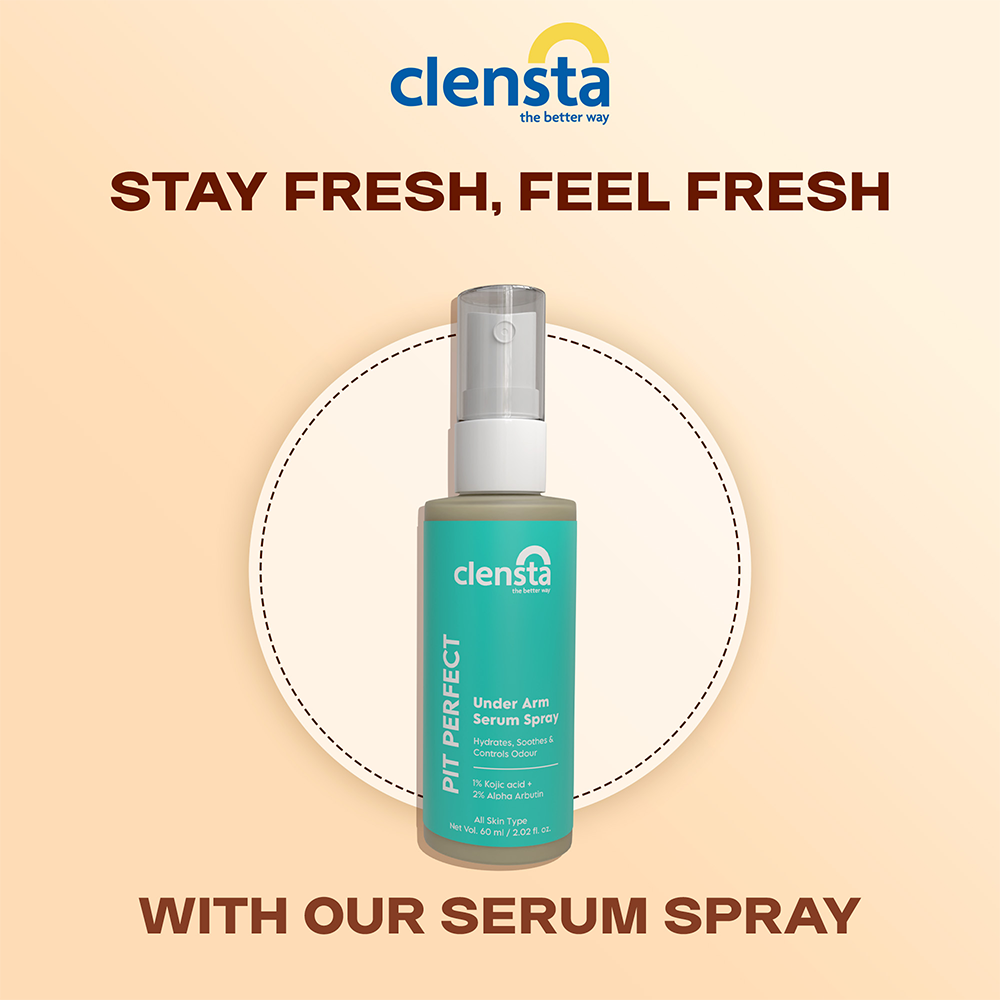 Pit Perfect Under Arm Serum Spray Enriched With Kaolin Clay, 1% Kojic Acid, and 2% Alpha Arbutin For Smoother Underarms