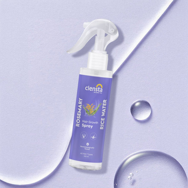 Clensta Rosemary Rice Water Hair Growth Spray (Pack of 2)