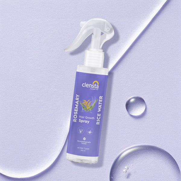 Clensta Rosemary Rice Water Hair Growth Spray (Pack of 2)
