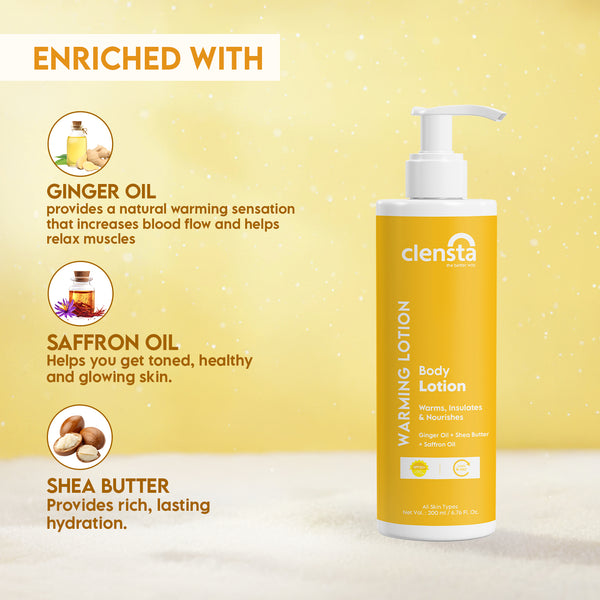 Warming Body Lotion With Ginger Oil, Shea Butter (Pack of 2)