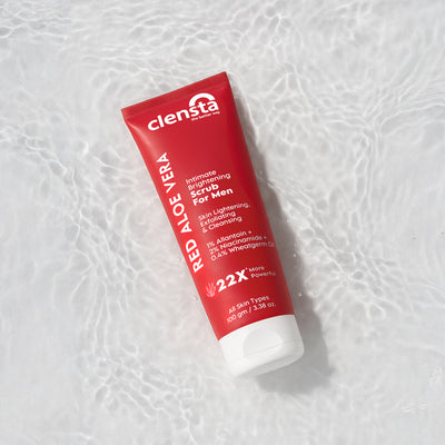 Clensta Intimate Brightening Scrub For Men With 1% Allantoin, 2% Niacinamide & 0.4% Wheatgerm Oil front image.
