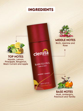 Clensta Deodorant (Milan, Rome, Barcelona, Madrid) (Pack of 4)