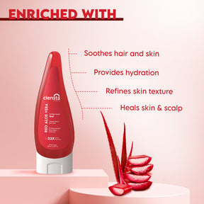 Clensta Red Aloe Vera Multipurpose Gel With 1% Niacinamide, Rose Water & Vitamin E, 4th image of benefits