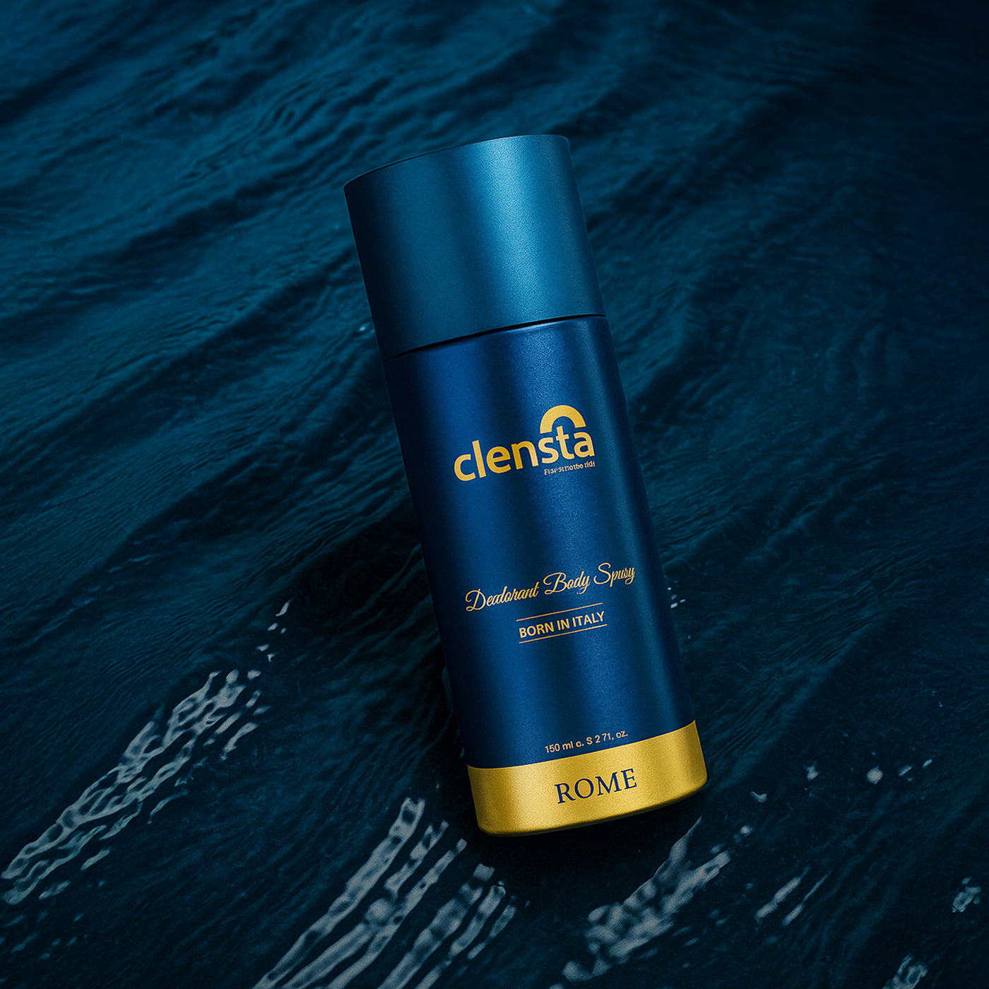 Clensta Rome Deodorant for men – long-lasting fruity musk fragrance bottle