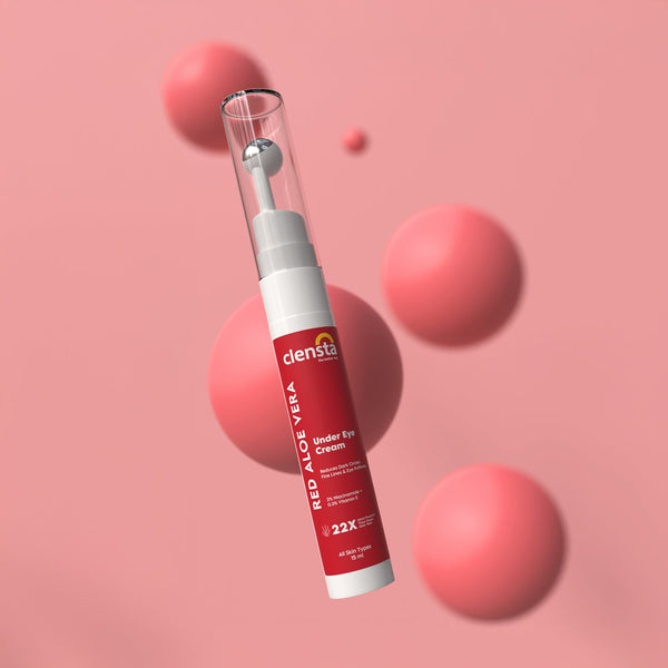 Clensta Red Aloe Vera Under Eye Cream With 2% Niacinamide (Pack of 2)