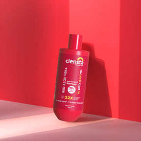 Clensta Red Aloe Vera Anti-Dandruff Shampoo With Zpto & Red Aloe Vera, front image.