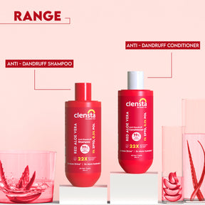 Clensta Red Aloe Vera Anti-Dandruff Shampoo & conditioner With Zpto & Red Aloe Vera, 6th image of range.