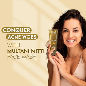 Clensta Multani Mitti Face Wash With 1% Salicylic Acid 2nd image.
