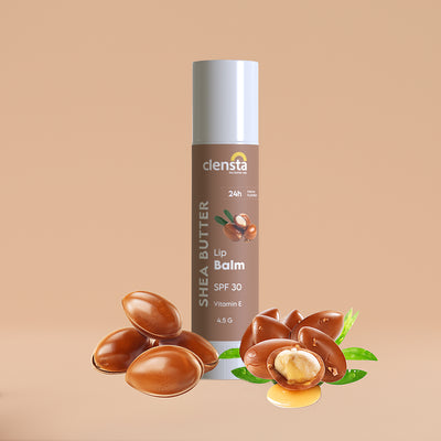 Clensta Shea Butter Lip Balm With Shea Butter and Vitamin E, front image
