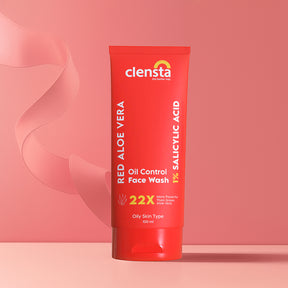 Red Aloe Vera Oil Control Face Wash With 1% Salicylic Acid, front image