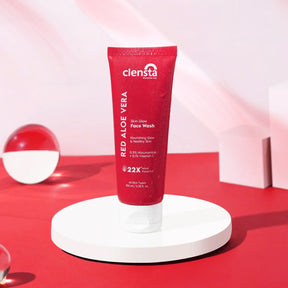 Clensta Red aloe vera skin glow face wash Front image