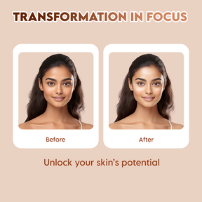 Clensta Vitamin C Daily Glow Lumi Cream | 1% Hyaluronic Acid 7th image of before & after.