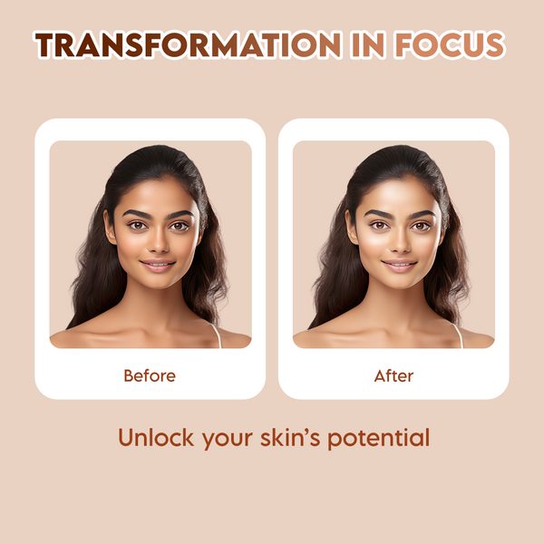 Clensta Vitamin C Daily Glow Lumi Cream | 1% Hyaluronic Acid 7th image of before & after.